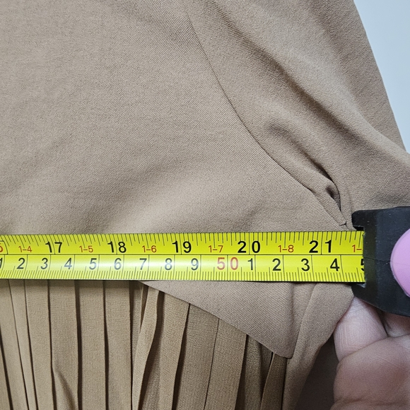 Hayden LA pleated ladies trench Duster brown Large NWT Boho‎ chic - Picture 9 of 13